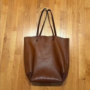 Madewell Brown Leather Tote Bag